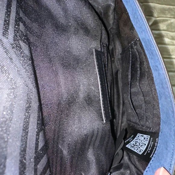 Rebecca Minkoff Blue Suede Purse - Picture 10 of 11